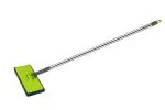Proclean Scrubber with Long Handle for Washing Or Scrubbing Floor | Telescopic Height Adustable Stainless Steel Pipe 19-22 MM | Max Height:32 Inch | Color: Green | G430