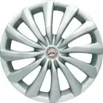 WolkomHome car Accessories Wheel Cap, Hub Cap Wheelcover OE Wheel Cover 14 Inch Universal for All 14 inch Wheel Size Cars Dzire Type 3 OE Design Silver Set of 4 pc