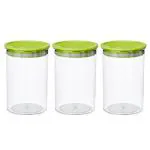 Kuber Industries Transparent Plastic Airtight Kitchen Container Set ( 3)