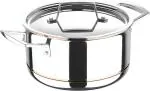 BERGNER Argent 5CX 5-Ply Non-Stick Induction Base Silver Stainless Steel Casserole with Lid 5 L (BG-10182-MM)