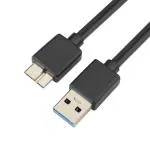 AdzMozi -USB 3.0 Hard Disk Cable 1.5 m , Type A to Micro B Cable Charger Compatible with HDD Hard Drives