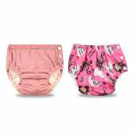 Chinmay Kids Combo of Baby Swim Diaper Waterproof Reusable Leakproof Adjustable Infant Pool Pant Boys Girls Swimsuit, Age Group - (4 months - 3 Years) | Pink Monkey Print