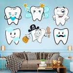 Zyozique 6 Pcs I Got My First Tooth Cardstock Cutout With 1 Pc Gluedot, First Tooth Decoration Items For Baby, 1St Teeth Decoration Items,Rice Ceremon