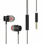 Wissenschaft JP14-Pro Black in Ear Wired Headphones with Mic