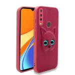 Lejaao Vivo Y15 Pink Faux Leather, Silicone Mobile Back Cover