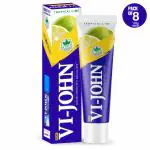 VI-JOHN Tropical Lime Shaving Cream for Men with Tea Tree oil and Bacti-Guard 125g (Pack of 8)