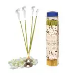 Nivira Jasmine Joy Agarbatti Incence Stick | Long-Lasting Natural Fragrance (Lo Smoke) for Divine & Special Puja Experience, Festivals, Occasions, Ideal for Gifting