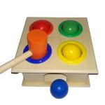 Whinsy Wooden Hammer and Ball Set Toy, Pounding Bench, Toddler Birthday Gifts