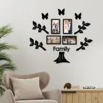 Random Family Tree Collage Photo Frames for Wall Decoration| Home and Wall Decor Framing of Photos and Picture For Living Room, Bedroom, Home, Office Set of 4 (7