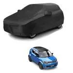 KEDIT Maruti Suzuki IGNIS Car Cover Car Cover Maruti Suzuki IGNIS Maruti Suzuki IGNIS Body Cover Car Body Cover Maruti Suzuki IGNIS Maruti Suzuki IGNIS Car Body Cover Water Resistant - with Mirror Pockets (Black Colour)
