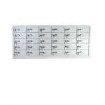 Tufferone Industries Mobile Locker 30 door Mild Steel Steel knob CAM LOCK TEXTURE MOONLIGHT GREY/GREY