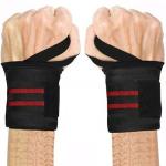 Shopeleven Wrist Support Brace, Wrist Strap, Sport Wrist Wrap Gym Accessories for Hand Grip, Weightlifting for Wrist Pain Relief with Thumb Loop Straps for Men & Women (1 Pair, Color may Vary)