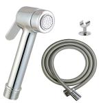 THOISEWELT Bathroom Toilet Health Faucet Jet Spray Full Brass Material Gun Stainless Steel Spring Tube Brass Hook Full Set - 1