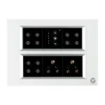 Leccy & Genesis 12 Modular Smart Touch Switch Board, Wifi Switch Board, Touch Switch | Smart Technology And German Expertise (Size: 12M- 220 x 160 x 45 mm)(White)