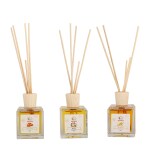 Sugandhim Reed Diffuser Blaze Champa Charisma, Pack of 3, 3 x 100ml, 5 Reed Sticks In Each, Living Room, Bedroom, Office, Gifting Set, Pleasant Fragrance, Maintenance Free, Eco Friendly, Made In India