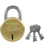 Foora Silver Round Lock With 3 Silver Keys - 65 mm