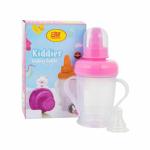 BUYER BROSS Nipple Bottle With Sipper Cup Double Handle BPA Free & Leak Proof (Multi Color ,300ml)
