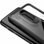 Rakulo Back Cover for OnePlus 6, Eagle Case Hard PC Back Transparent Shock Proof Rubberized Case (Black)