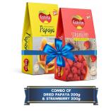 Eatriite Dried Sweetened Papaya & Dried Sweetened Strawberry Combo 400g (200g x 2)
