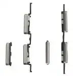 imbi _Backer The Brand Samsung Galaxy J7 2016 Silver Mobile Replacement Switch with Side Power On Off Lock and Volume Key Button