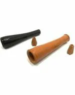 Om Craft Villa - Handmade Clay chilam for Smoking/mitti ki chilam Earthenware Outside Fitting Hookah Mouth Tip (Brown, Pack of 2)