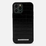 PACO MADAMO Atelier iPhone 11 PRO Leather Case-Black Croco