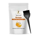Herb Swif Herbal Waxing Powder for hair removal | Orange Flavour | Painless Herbal Wax | Multani Mitti Herbal Powder Wax for Underarms, Bikini Area, Hand, Legs, Back Area -100 GM (Bikini Wax Powder with powder - Pack of 1)