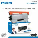 ProDot- Laser Toner Cartridge PLB-2260 TN Replacing Brother TN-2260/TN-450-Pack of 1