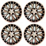 Prigan Polypropylene Black, Gold, Random 15 Inch Wheel Cover For Tata Sum Gold (Set Of 4)