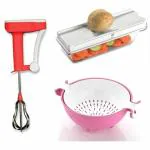 ODD M EVEN Quick Handy Strainer, Blender and Slicer Kitchen Tool Set