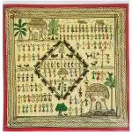 ARTEASTIC Canvas Saurachitra Tribal Painting (30cm X 30cm, Multicolour)