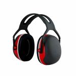 3M PELTOR Earmuffs X3A, 33 dB, Red, Over-the-Head
