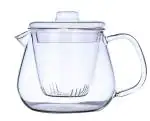 Ez Life Clear Glass Glass Tea Pot With Infuser And Lid 650 ml