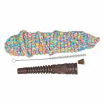 True Handmade Leaf Design Wood Chillum-6 Inch