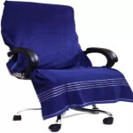TERRY RETAIL Cotton Chair Towel (Pack of 1, Blue)