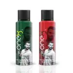 One8 by Virat Kohli Drive and Glance Deodorant Spray For Men | Deo for Men (400 ml, Pack of 2)
