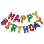 My Party Suppliers Rainbow Mylar Sign Banner Reusable Ecofriendly Theme Foil Balloons