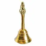 GURU JEE Brass Bell Gannti for Pooja Room Temple Mandir Home Small Gift Item