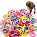 Dazz Look Multi- Color Hair Rubber Bands Elastic Cotton Stretch Hair Ties Band Hair Rubber Bands For Women/Girls, 240PCS (08 Packet- 30 PCS in each packet)