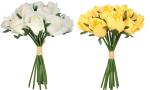 Bs Amor Multicolor Artificial Flower Bunch/Buquet - Natural Looking Pack Of Bunch Of 26 Roses