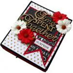 Crafted with Passion Multicolor Handmade Scrapbook Greeting Card