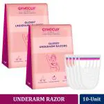 Gynocup Underarm Hair Removal Razor|Easy to use|No Cut Safe & Comfortable Shaving (Pack of 10)