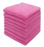SOFTSPUN Microfiber Basic Cleaning Cloths 8 pcs 40 x40cms 280 GSM Pink!