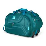 MEDLER Voltage Nylon 55 litres Waterproof Strolley Duffle Bag- 2 Wheels - Luggage Bag - (Turquoise)
