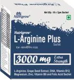 NUTRIGROW L-Arginine Plus (1Box) Sachet with Boost Energy/Increase Muscle Extra Strength (70 g)