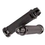 BIGBIRD Best BS-12 Bike Handle Grip Cover Stylish and Comfort Rubber Handle Bar/Handlebar Grip Black Set of 2 PCs for Bajaj Discover 125 ST