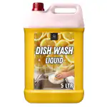 BLISS & BLUSH Dishwash Liquid 5 Liter Yellow Fast Cleansing & Antimicrobial action for utensils Dish Cleaning Dish Cleaning Gel