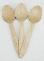 Crazy Sutra Disposable Wooden Spoon (100Pc) for Lunch Dinner Functions