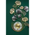 AM HOME DECOR Analog 70 cm X 50 cm Wall Clock (Multicolor, With Glass, Standard)