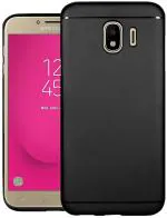 Shining Zon Samsung J4 All Sides Protection Back Cover Case Slim Non-Slip Scratch Resistant Matte Soft Back Cover for Samsung Galaxy J4 - Black